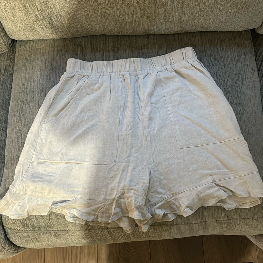 Baby blue shorts